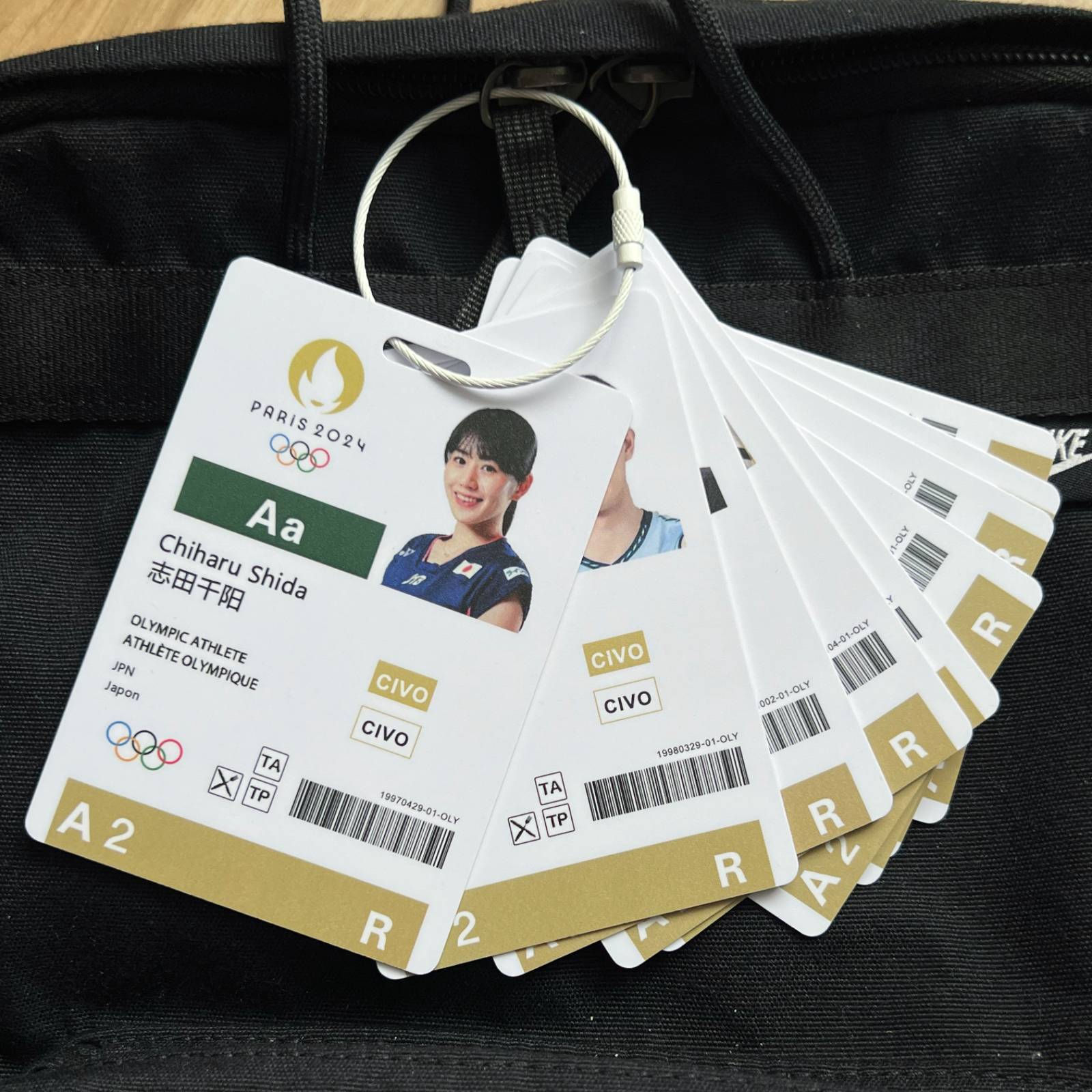 Lin Dan Shiyuqi Badminton Star Participation Capania Competition Star Star Backpack Small Pendant Waterproof High Value