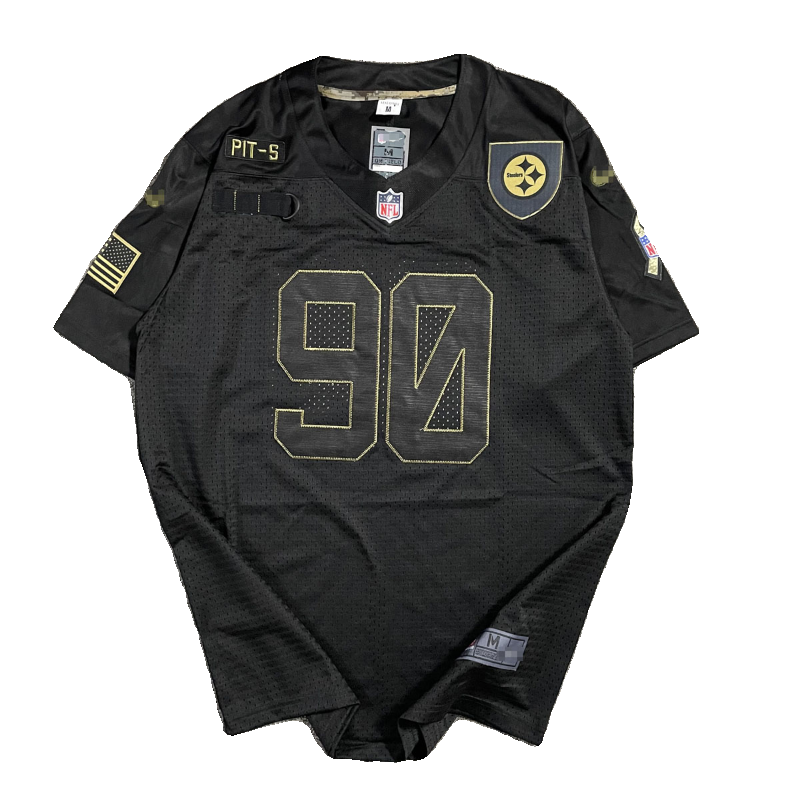 European and American large -size mesh sports half -sleeved rugby uniform hiphop hip -hop hiphop jersey men's and women's mid -length T -shirt