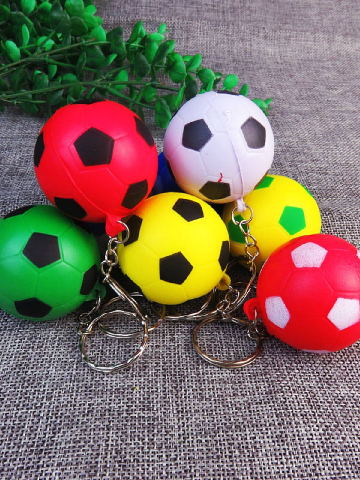 Sports goods gift toy pendant PU foam basketball small football football baseball love keychain pendant