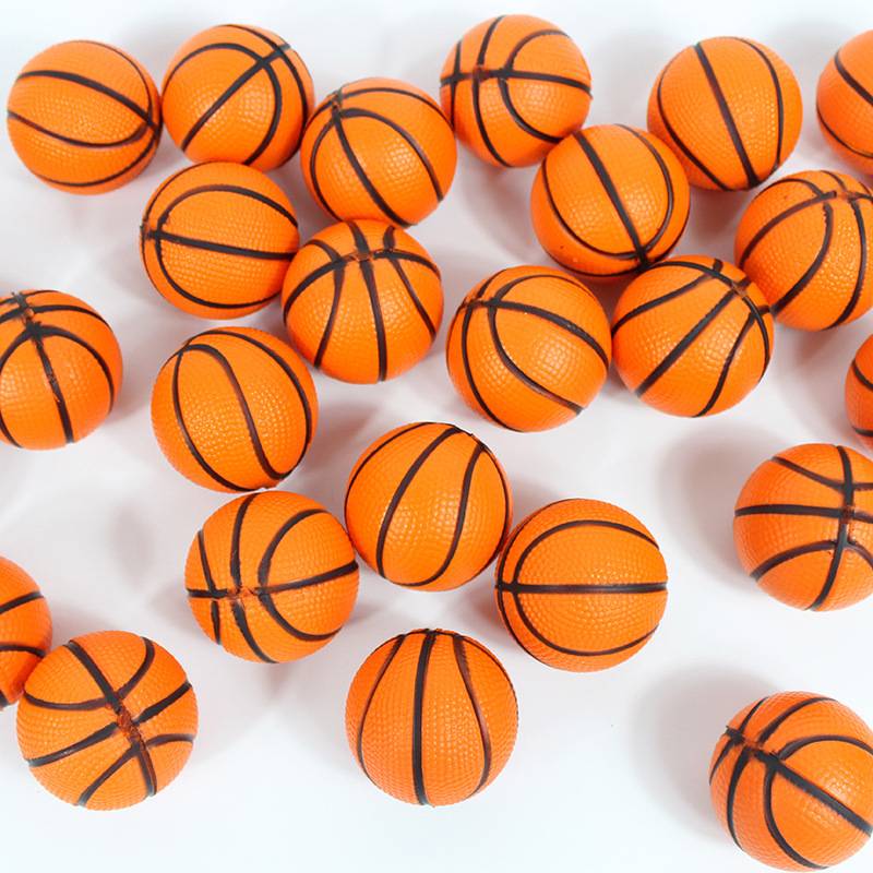 4CM mini small basketball football rickson cake decoration children's small toys elastic basketball solid sponge ball