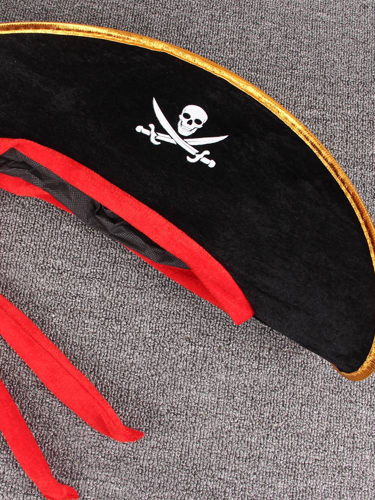 Pirate hat adult children in the Caribbean Pirate Watermelon hat Cos Halloween props dressing up the Captain of the Pirate Captain Hat