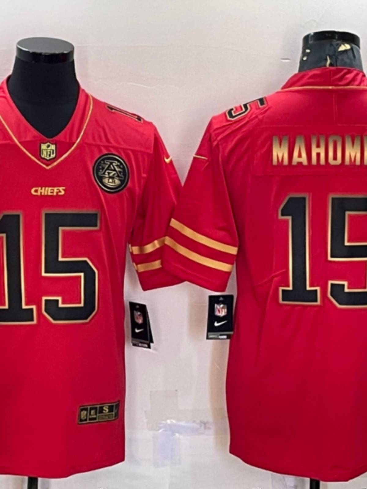 2023 Super Bowl NFL Rugby Services Kansas Emirates No. 15 Mahomes second -generation legendary embroidery jersey