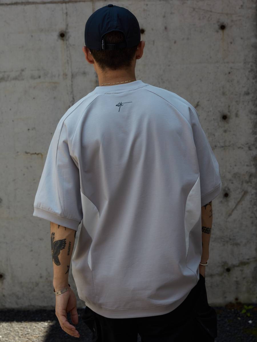 ATTS 24SS 50S double -sided long fluff tailor retro outdoor leisure rugby uniform short -sleeved T -shirt