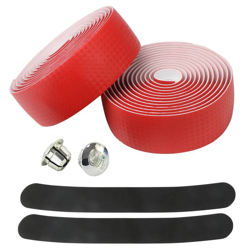 Imitation of carbon fibrous lines-red band