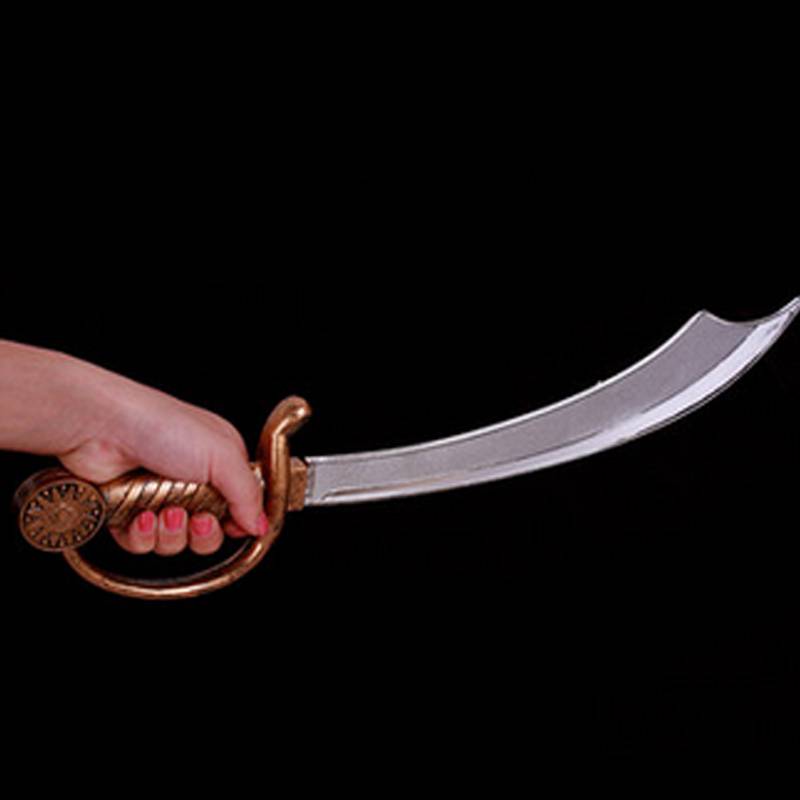 cosplay Caribbean Pirate Hat Pirate Knife Club Accessories Pirate Banner Eye Curdine Hand Scimitar Hat Plastic Gold Coin Proposa