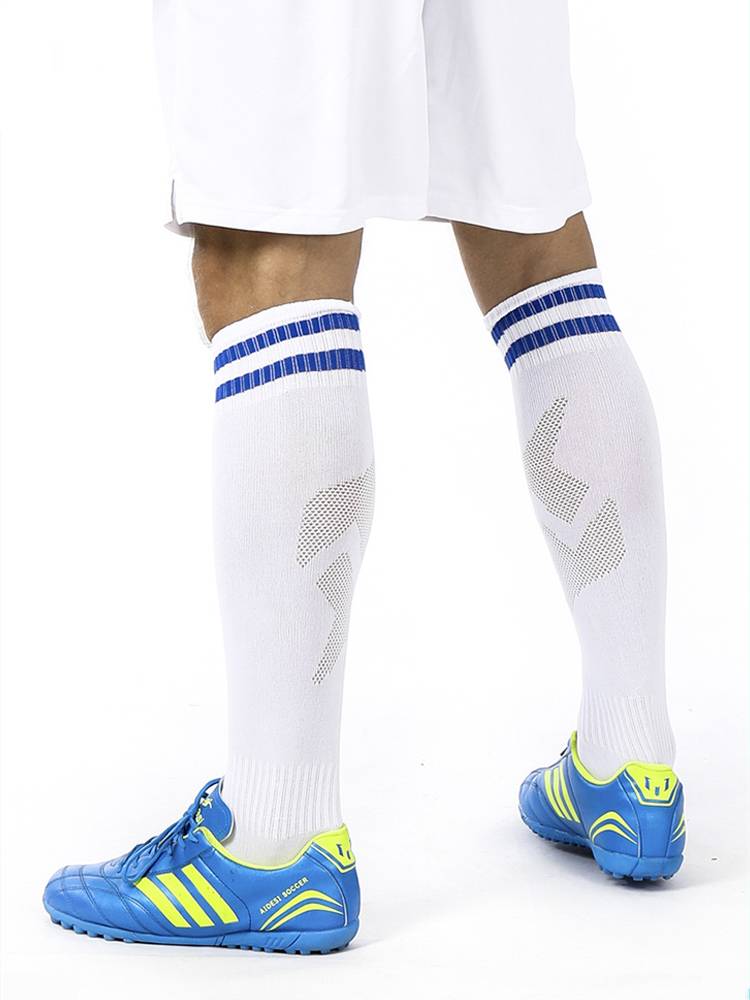 Summer thin long cylinder football socks Children adult towel bottom over knee sock student performance training sports socks