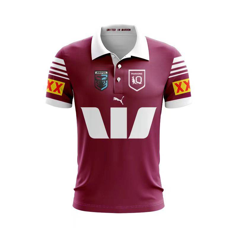 2024NRL Queensland denim warrior POLO top Brisbane rugby clothes Rugby Jersey