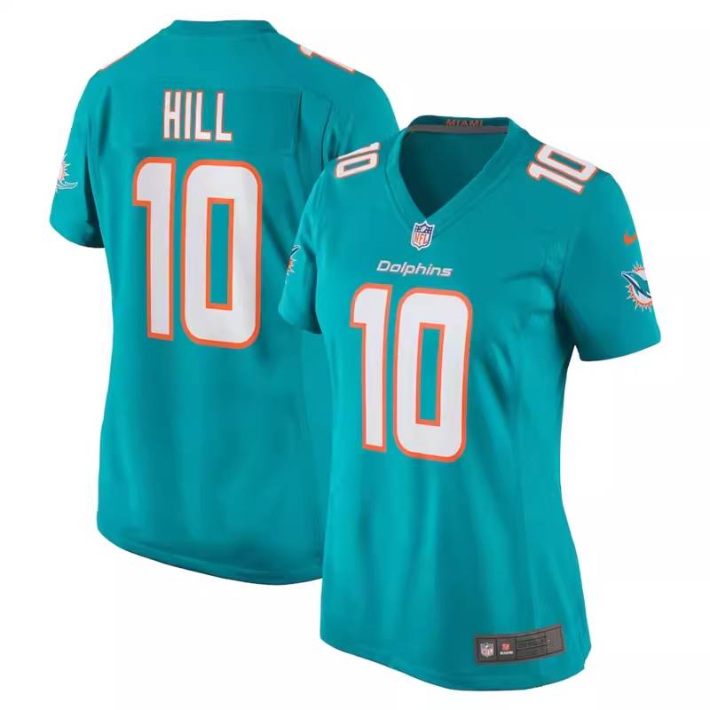 2023 NFL Miami Dolphin Miami Dolphins Men and Women 10# Hill embroidered olive jersey