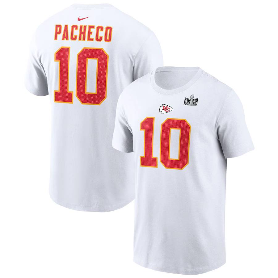 58th Super Bowl Champion Short Sleeve Kansas Chief Marhums Kyle Hippoche Rugby T -shirt