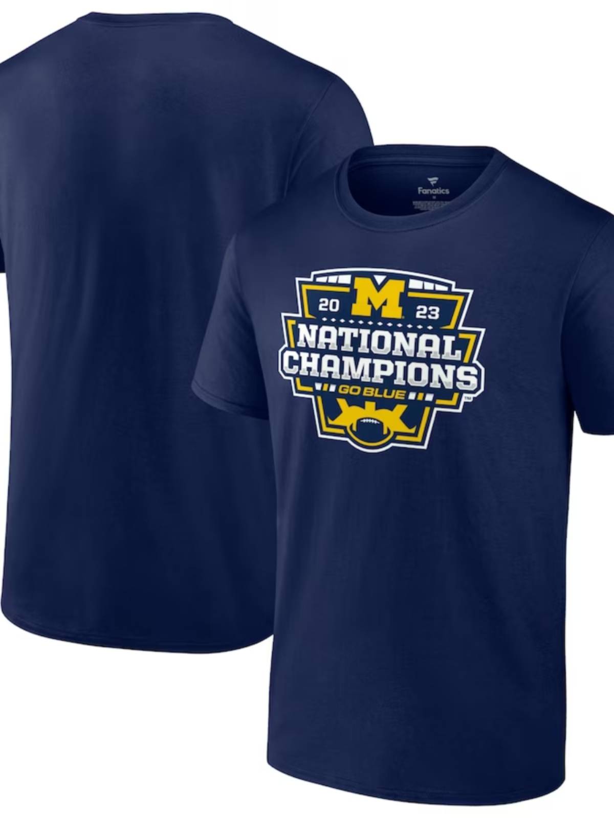 NCAA Michigan University Wolf Wolf Team CFP Rugby Champion Short -sleeved Men's Sports Casual Breath T -shirt