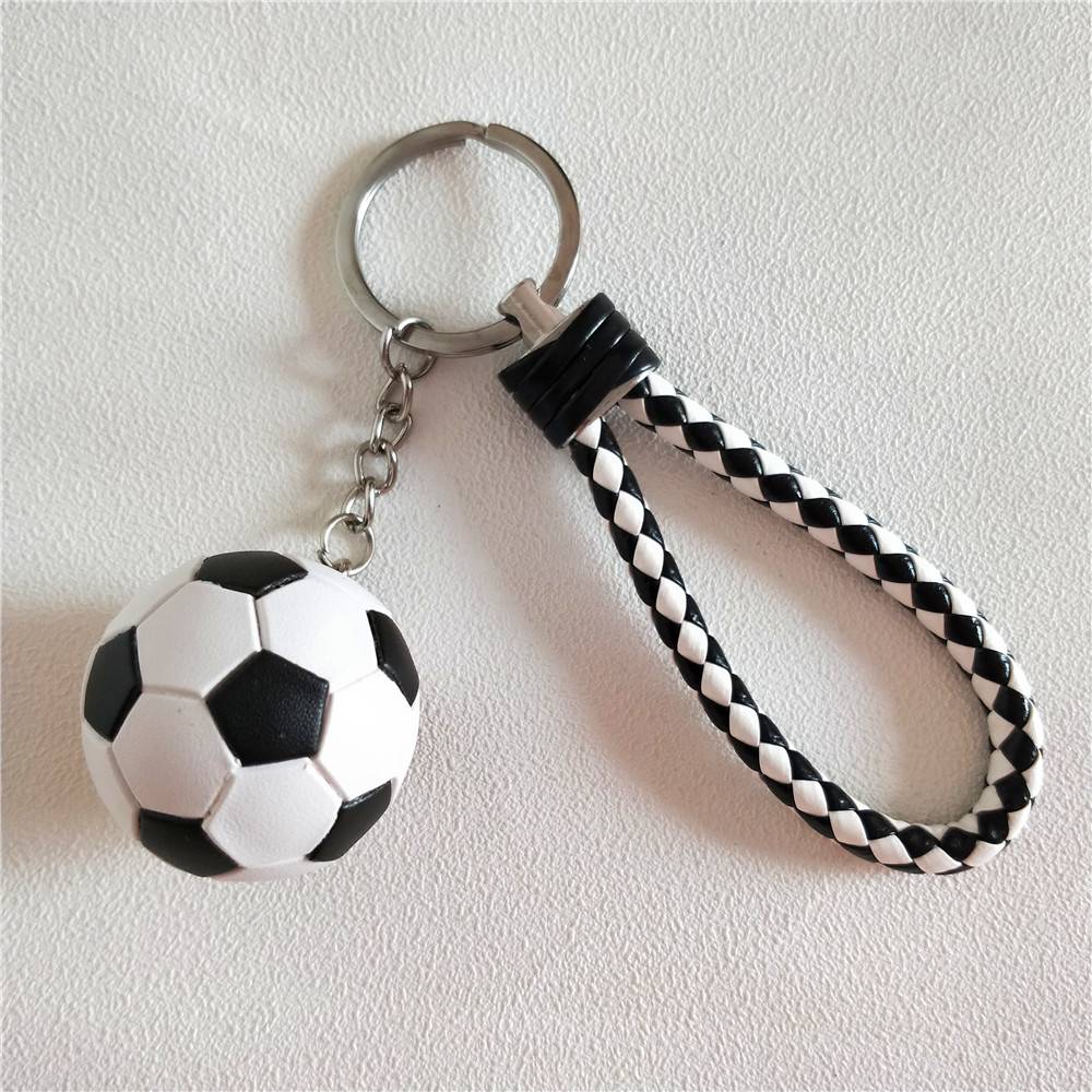 Sports basketball keychain volleyball key ring rugby football bag pendant ball car key fans