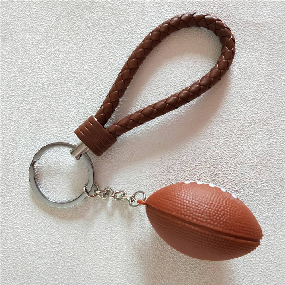 Rugby brown leather rope