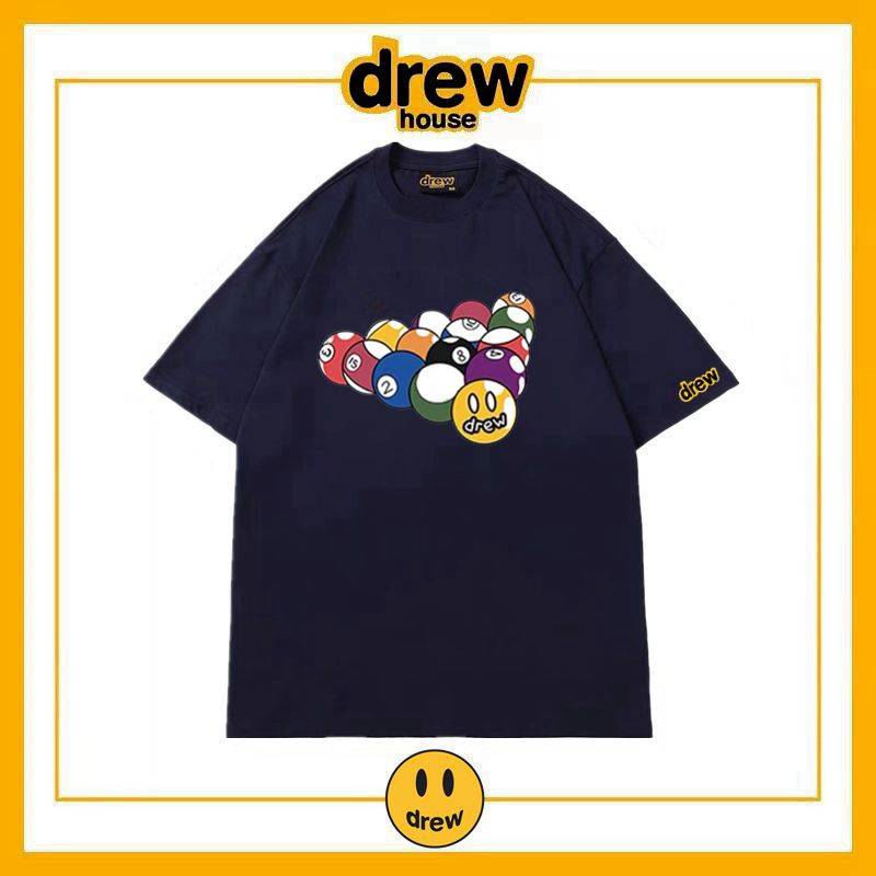 Drew Billiards Smile Short -sleeved T -shirt tide brand Gaojie Justin Bieber loose couple dress summer cotton top