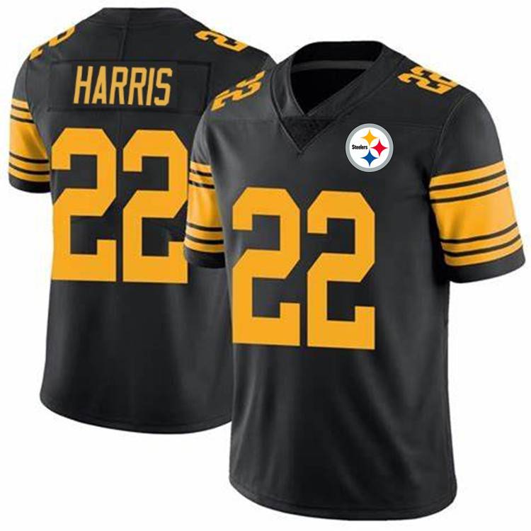 New Stelers Steel Man Team Harris #22 HODGES #6 Legend Men's short -sleeved rugby jersey