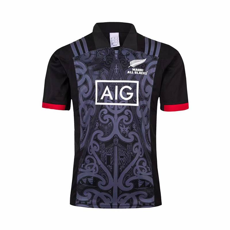 2018-19 New Zealand's Mobilizer's home football clothing POLO vest olive jersey Rugby Jerseys