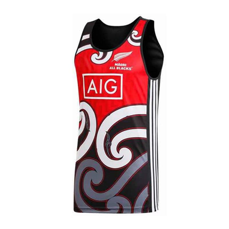 2018-19 New Zealand's Mobilizer's home football clothing POLO vest olive jersey Rugby Jerseys