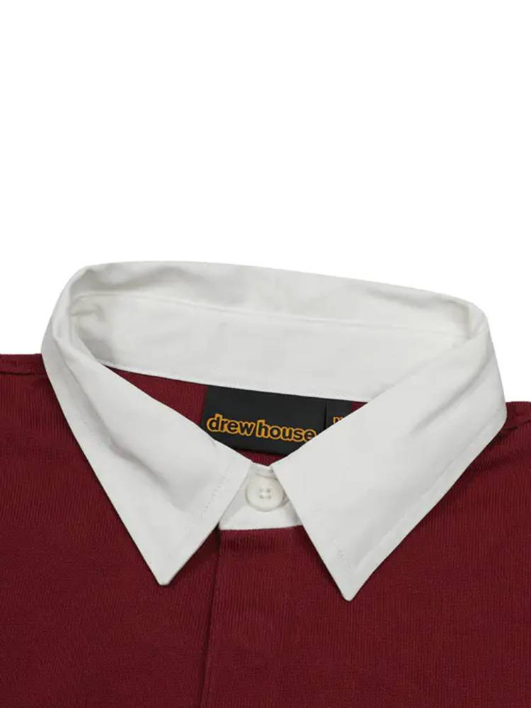 Drew House Hand -painted Mascot Smile Face Rugby Polo Shirt