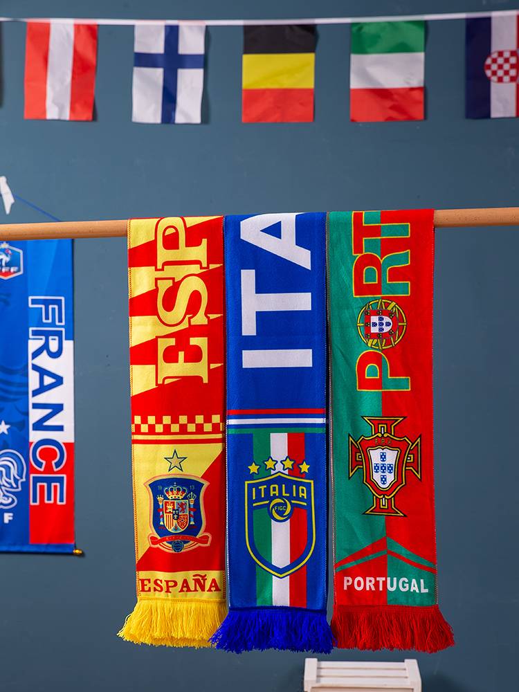 2024 European Cup Scarf Football Propaganda Models Models of the Mascot Atmosphere Correspondence Private Pruder Small Gift Switter