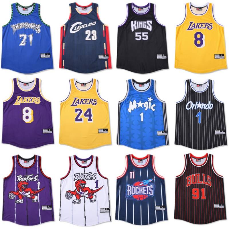 American retro magic mesh jersey Iverson McGobe Rods James basketball vest men