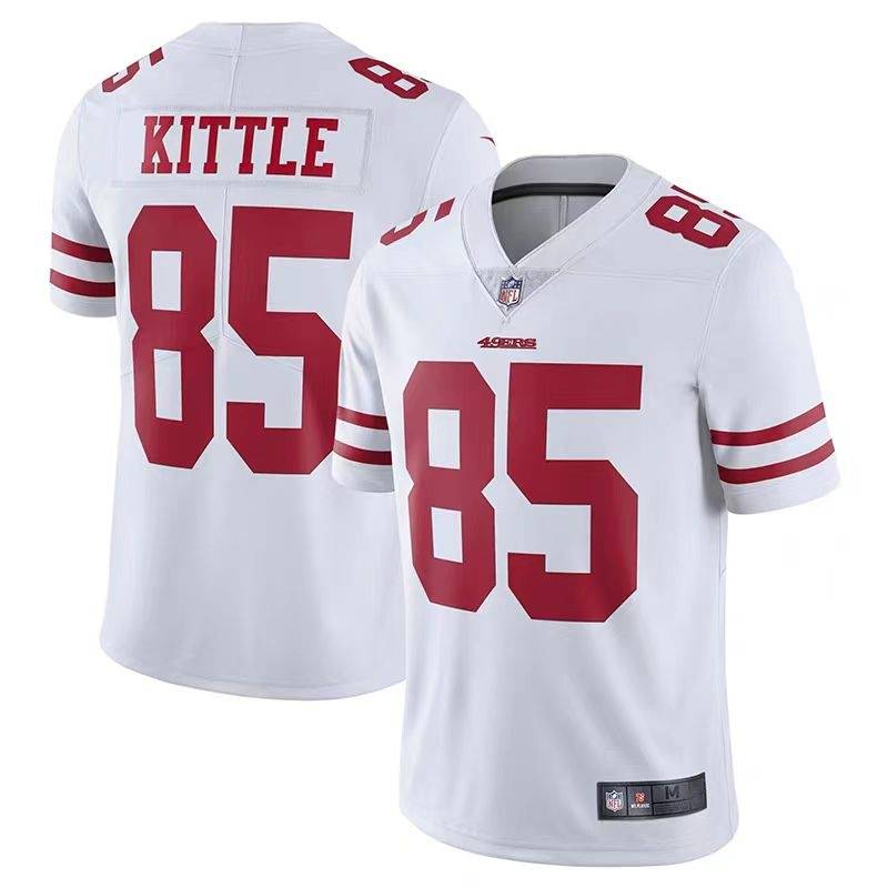 NFL olives jersey San Francisco Leisure Sports Training Service Ball No. 85 KITTLE