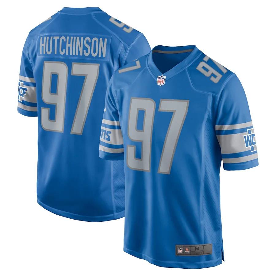 NFL Detroit Lion Detroit Lions Rugby Unit No. 97 Aidan Hutchinson