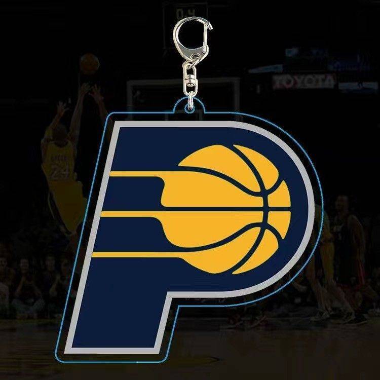 5cm acrylic keychain (D-shaped buckle) _a185-Pacers
