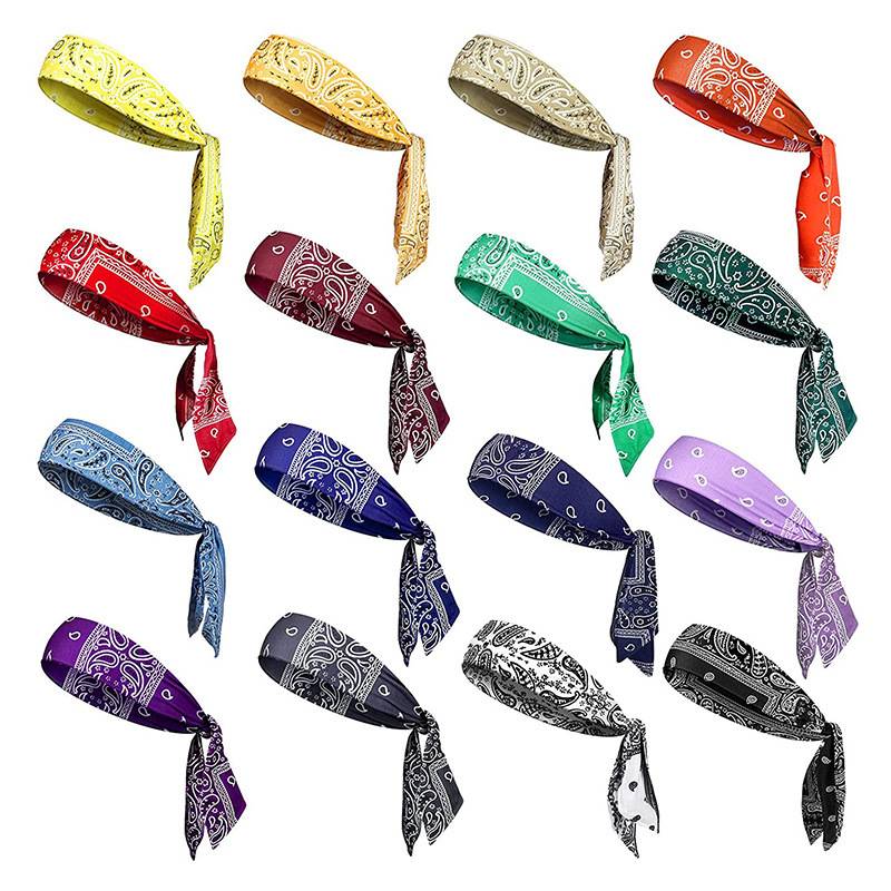 Children's sports hair band boy American street dance square scarf wear waist fruit tennis head strap sweat and street hip -hop headscarf