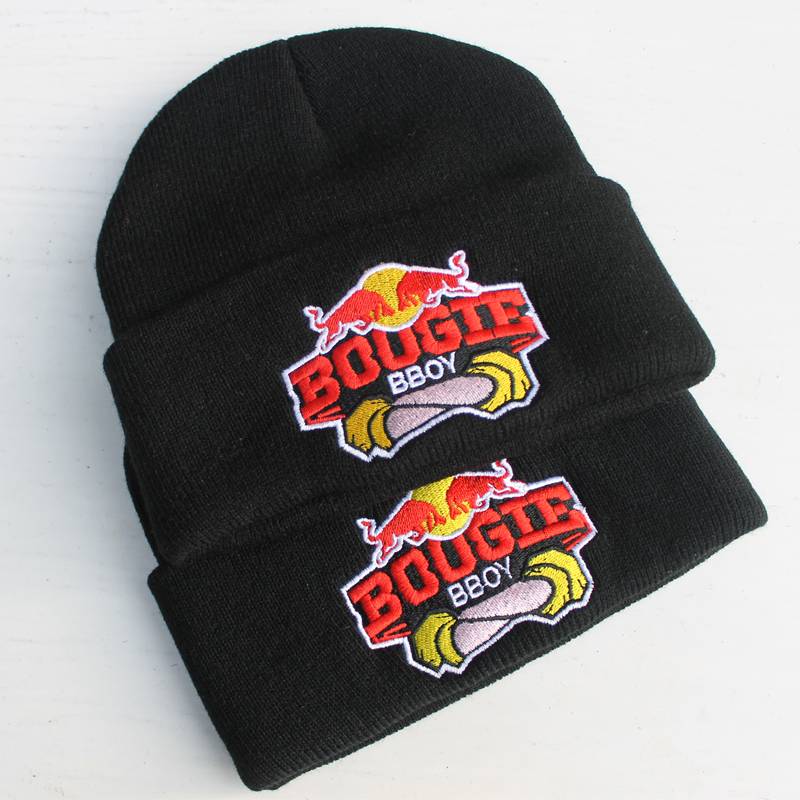 bboy hip -hop young children adult Red Bull Battle windmill wiper skid head -to -head knitted wool cap