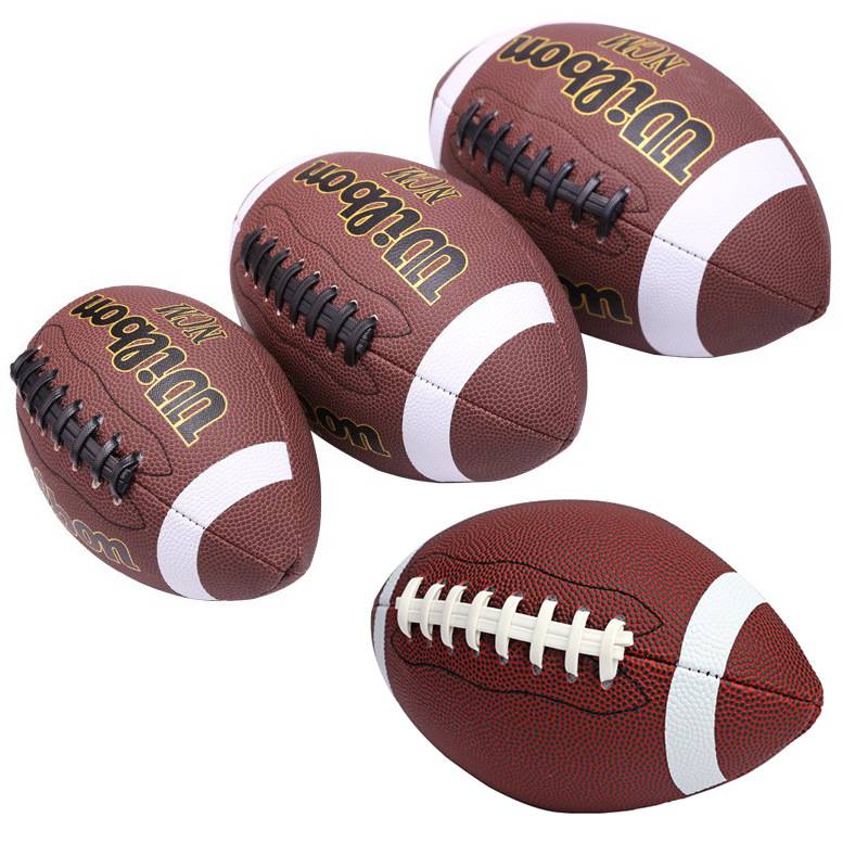 American football competition Anti -slip and wear -resistant material Children adults with ball brown machine sewing ball