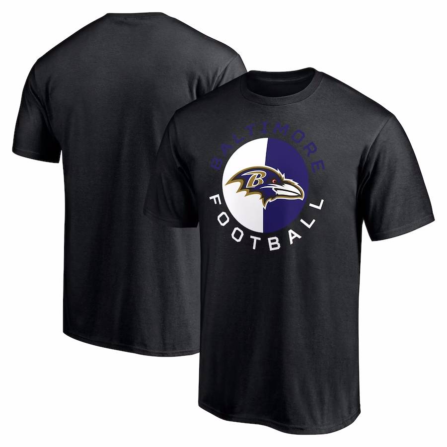 NFL American Rugby Alliance Ravens Balt Mo Cow Cotton Short -sleeved T -shirt