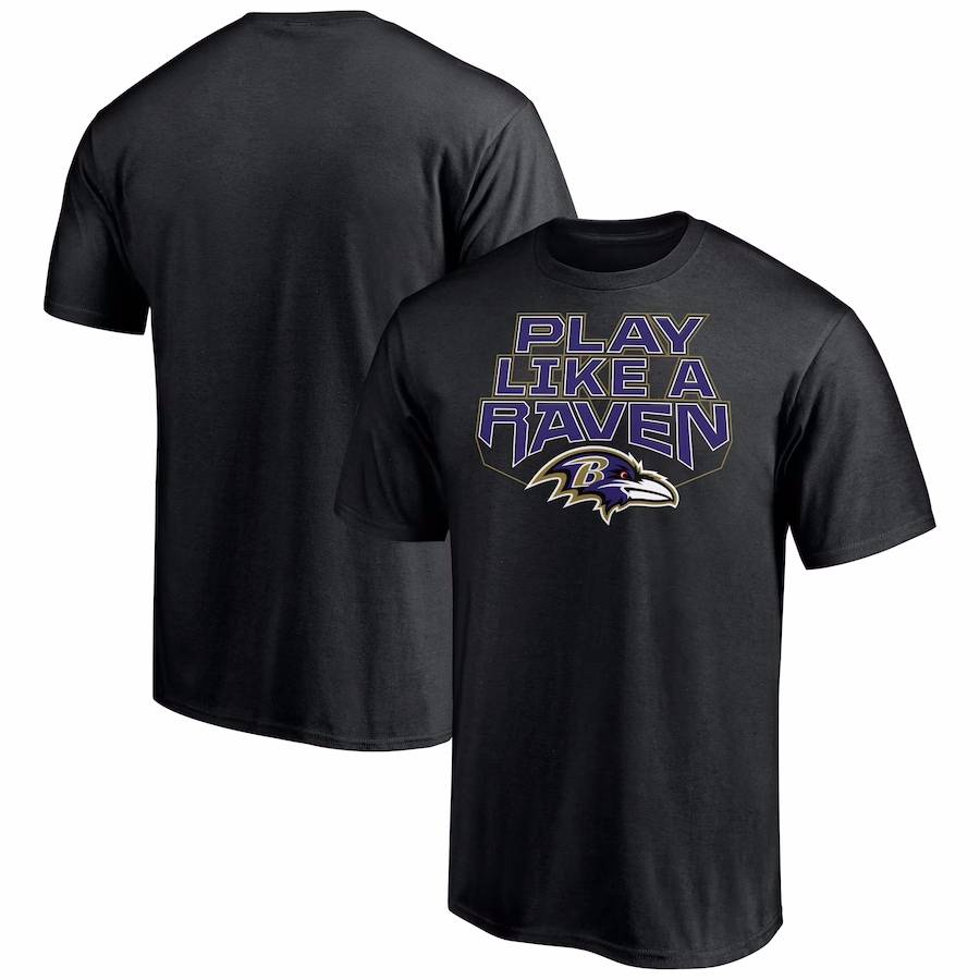 NFL American Rugby Alliance Ravens Balt Mo Cow Cotton Short -sleeved T -shirt