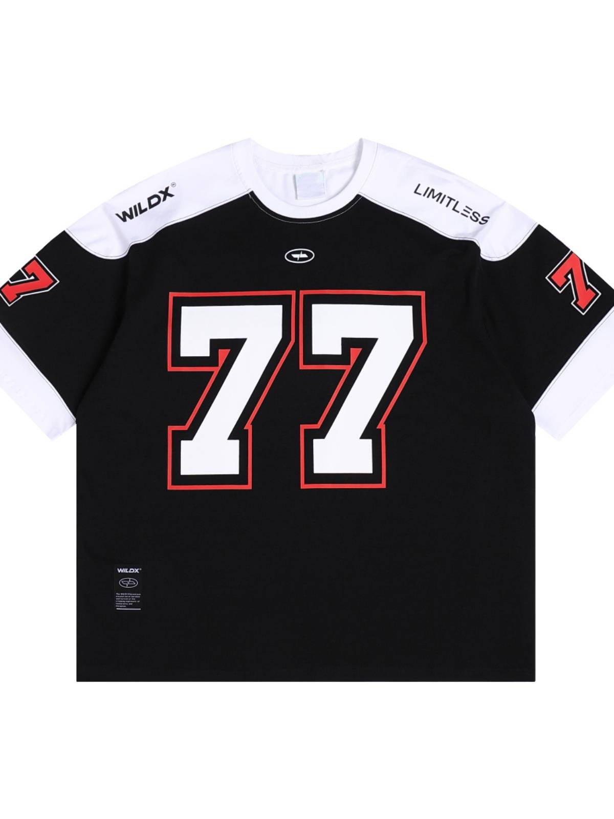 European and American style ice hockey short -sleeved T -shirt men's retro sports high street casual rugby uniform basketball hip -hop jersey shirt