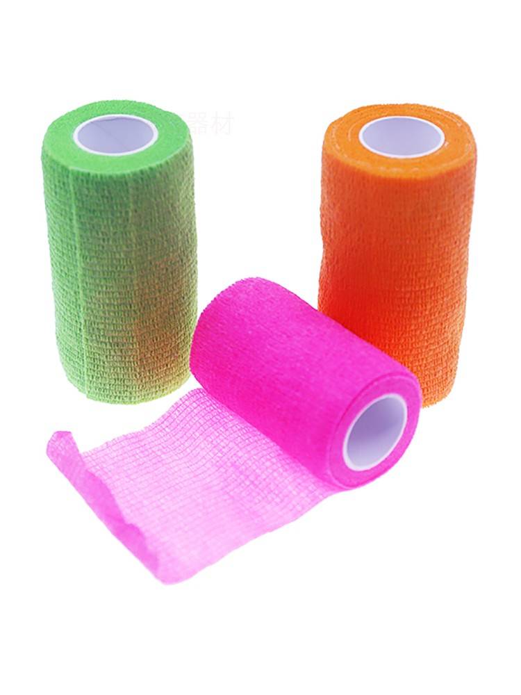 Elastic self -sticking exercise bandage bandage finger wrist, palm legs, knee knee, yoga pet dog fishing football outdoor outdoor