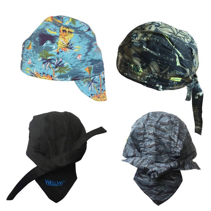 Witterfire welded cap Fashion summer breathable sweat -absorbing pirate hat Coconut wind magic head scarf head. welding