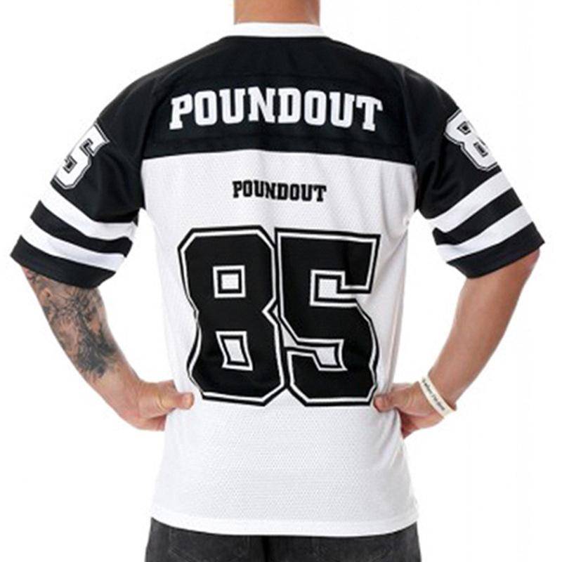 Rugby and loose short -sleeved hip hop hip -hop European and American street baseball men and women Harajuku fitness T -shirt men's speed dry code jersey