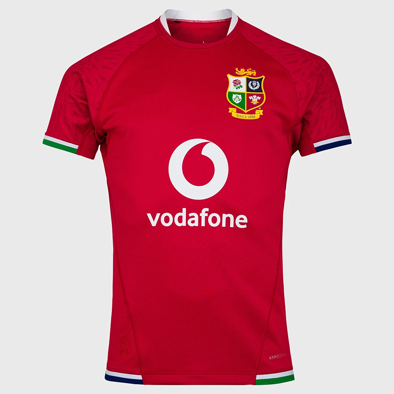 21 Irish Lion Team Player Edition Sports Training Server Short -sleeved Embroidered Football Male Rugby Jersey