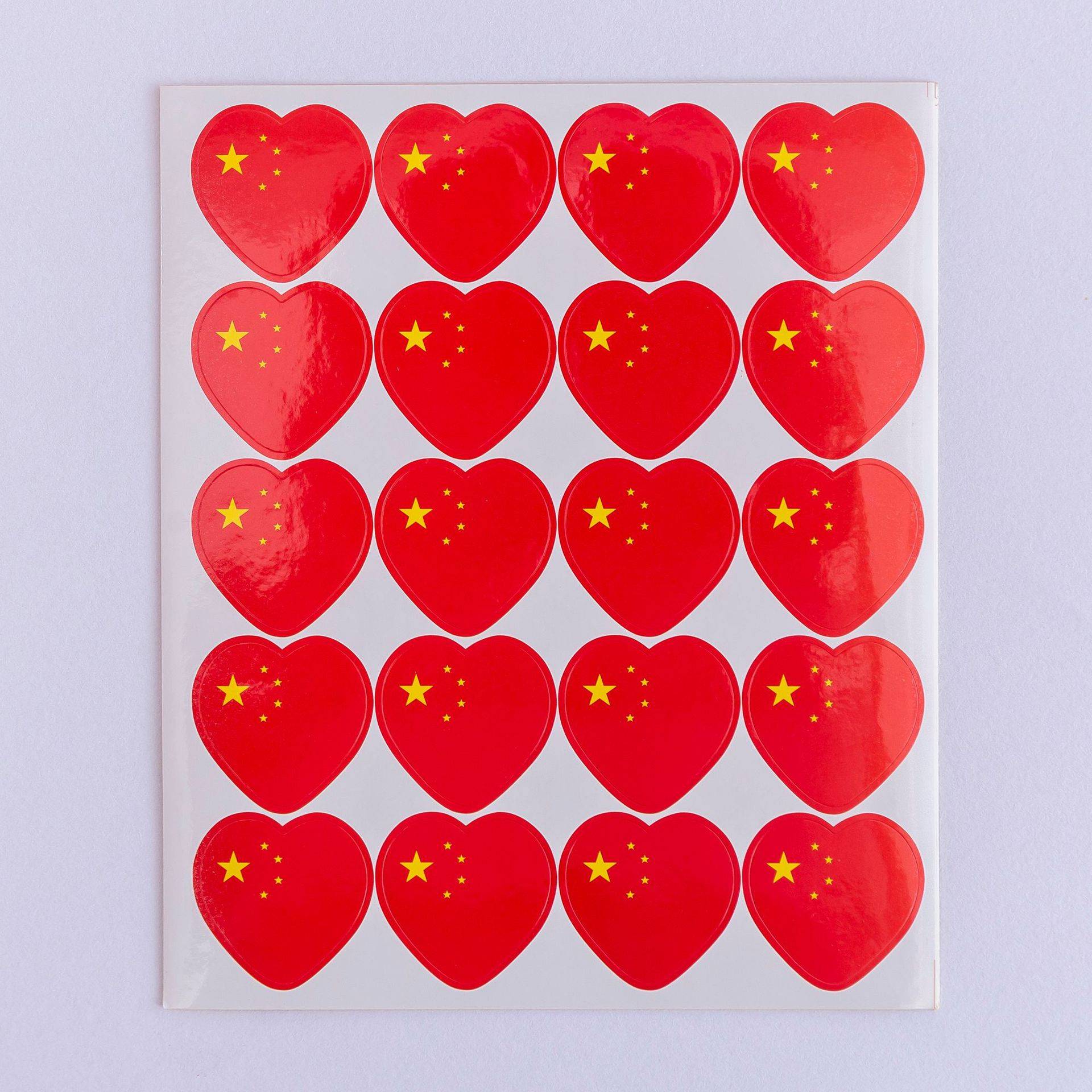 Love sticker 1 sheet 20 reds red