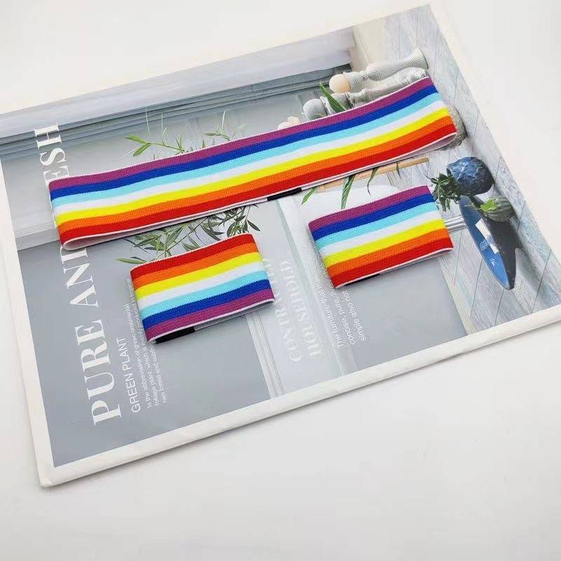 Seven -color rainbow red hair band+wrist care