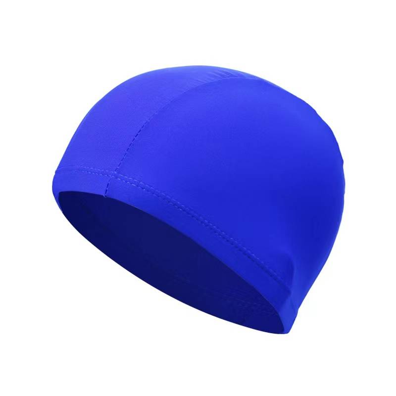 Swimming Hat Men's Waterproof Swimming Hat Men's Comfortable Buple Head Cloth Hat Ear Protective Adult Children Hot Spring Swimming Equipment