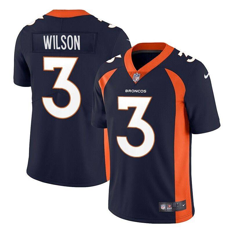 NFL Denver Mustang Denver Broncos Rugby Uniform No. 3 Russell Wilson jersey sportswear