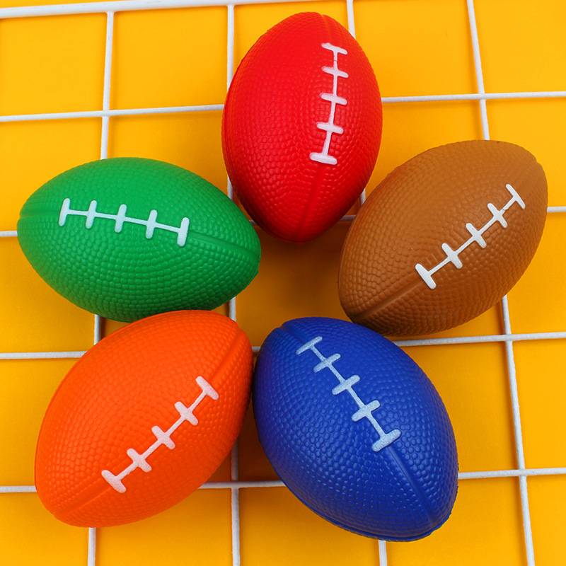 Cross-border thermal sale of small British-American brown football bubbles for children with depressive decompressive decompressive toys