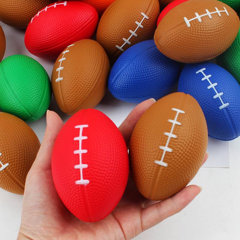 Cross-border thermal sale of small British-American brown football bubbles for children with depressive decompressive decompressive toys