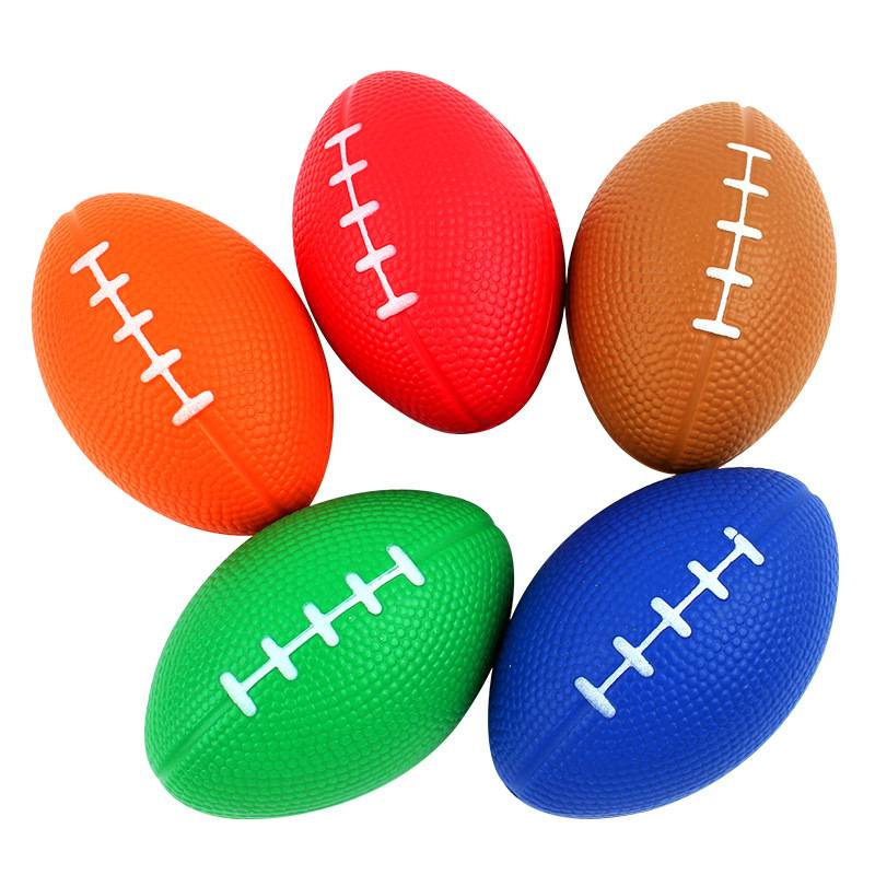 Cross-border thermal sale of small British-American brown football bubbles for children with depressive decompressive decompressive toys