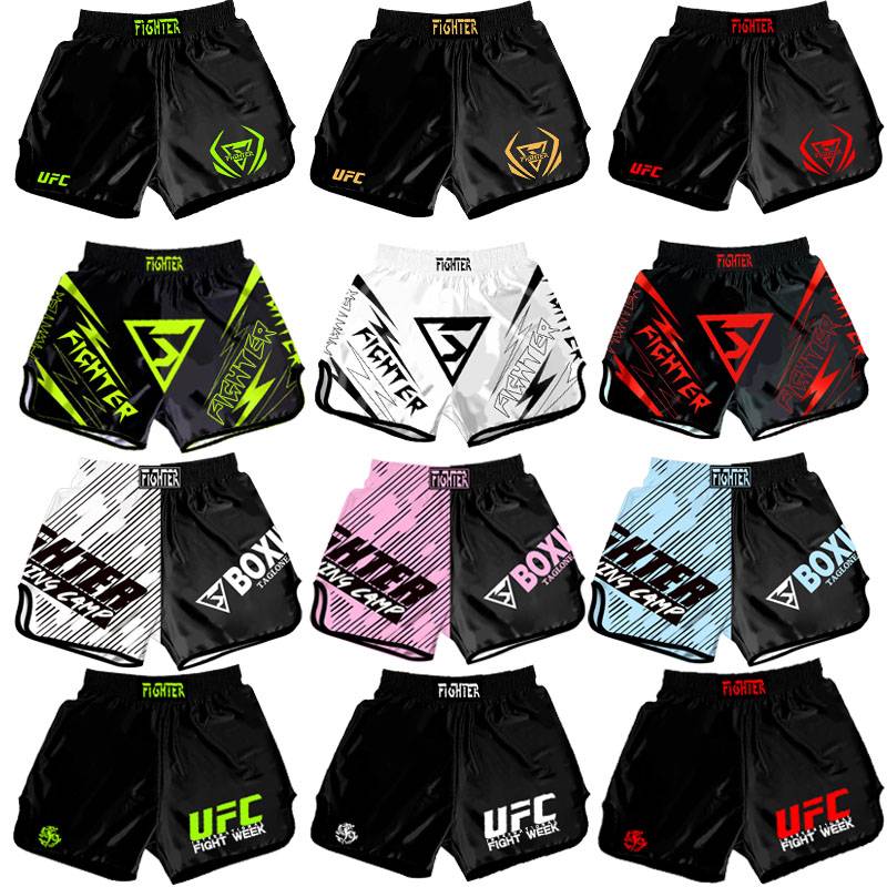 Muay Thai shorts fighting pants UFC pants boxing pants sports Sanda training suit MMA fighting men's clothes customization