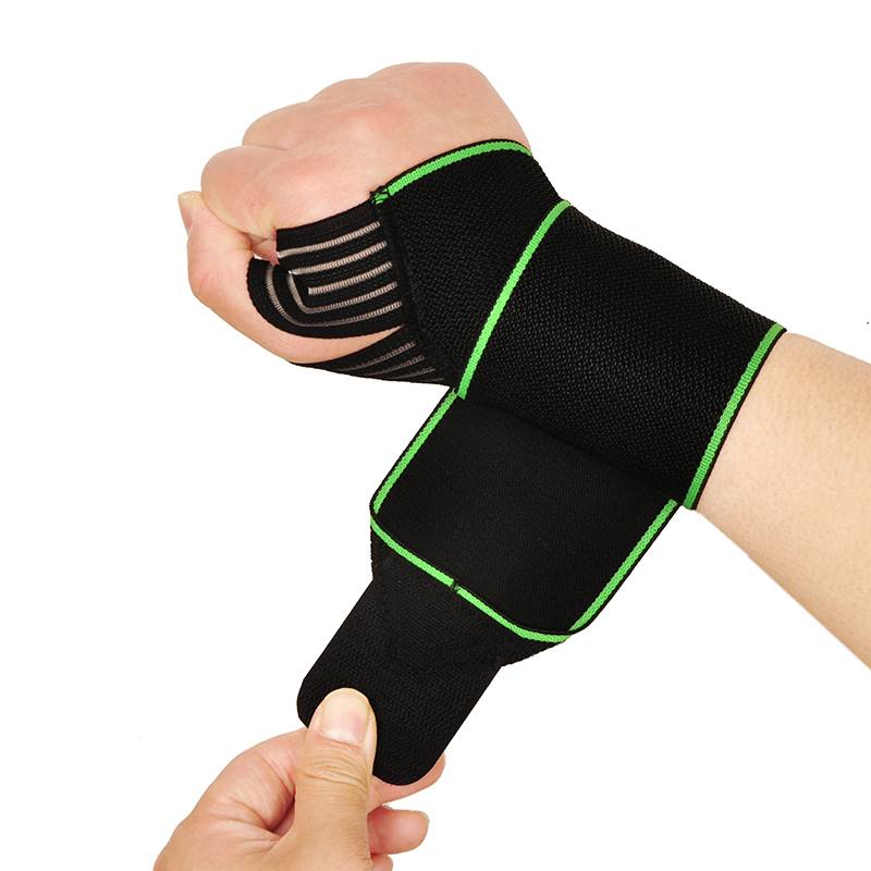 Bandage sports wrist protection palm sprains to help with fitness volleyball basketball gear strength training weightlifting orange