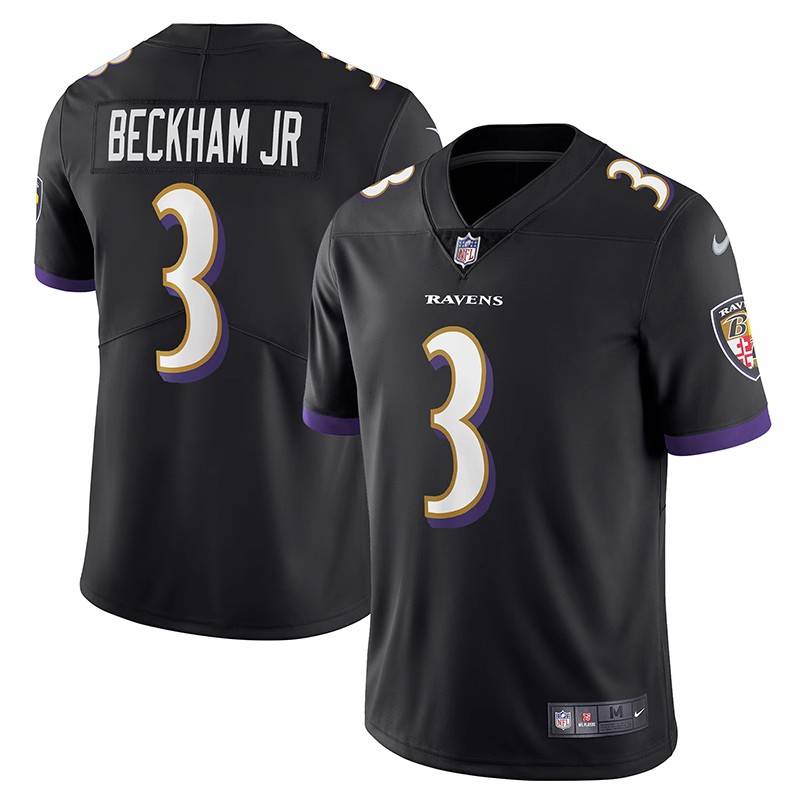 NFL Balt's Ravens Ravens Rugby Unit 3 Odell Beckham JR Jersey Beckham