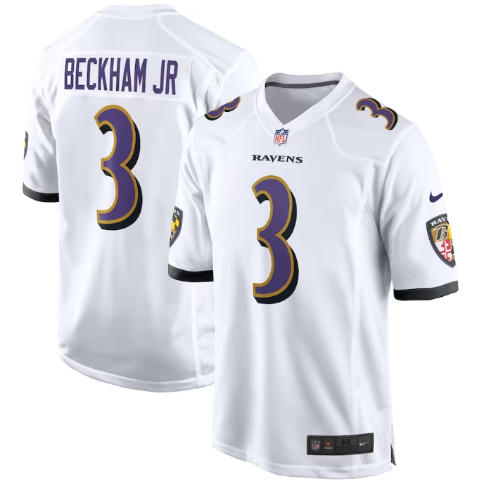 NFL Balt's Ravens Ravens Rugby Unit 3 Odell Beckham JR Jersey Beckham