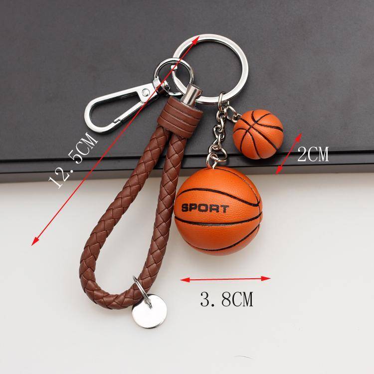 Sports creative small gift basketball keychain football rugby volleyball competition event supplies