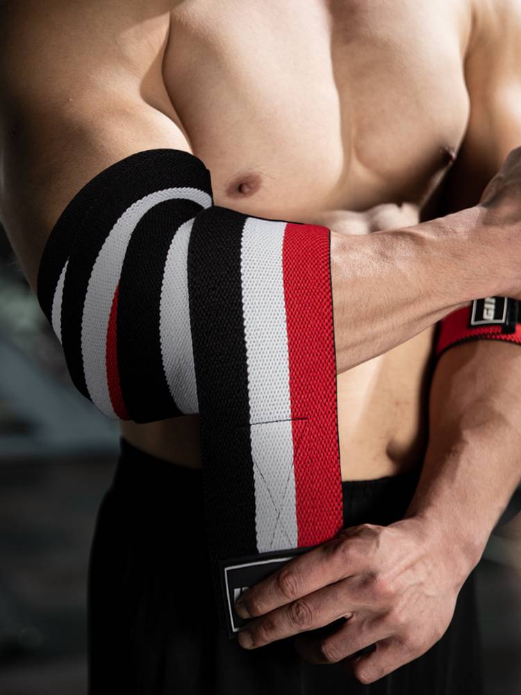 Fitness elbow guards bandage wrist careblasts, bango label straps, squat knee protective weightlifting sports gloves professional