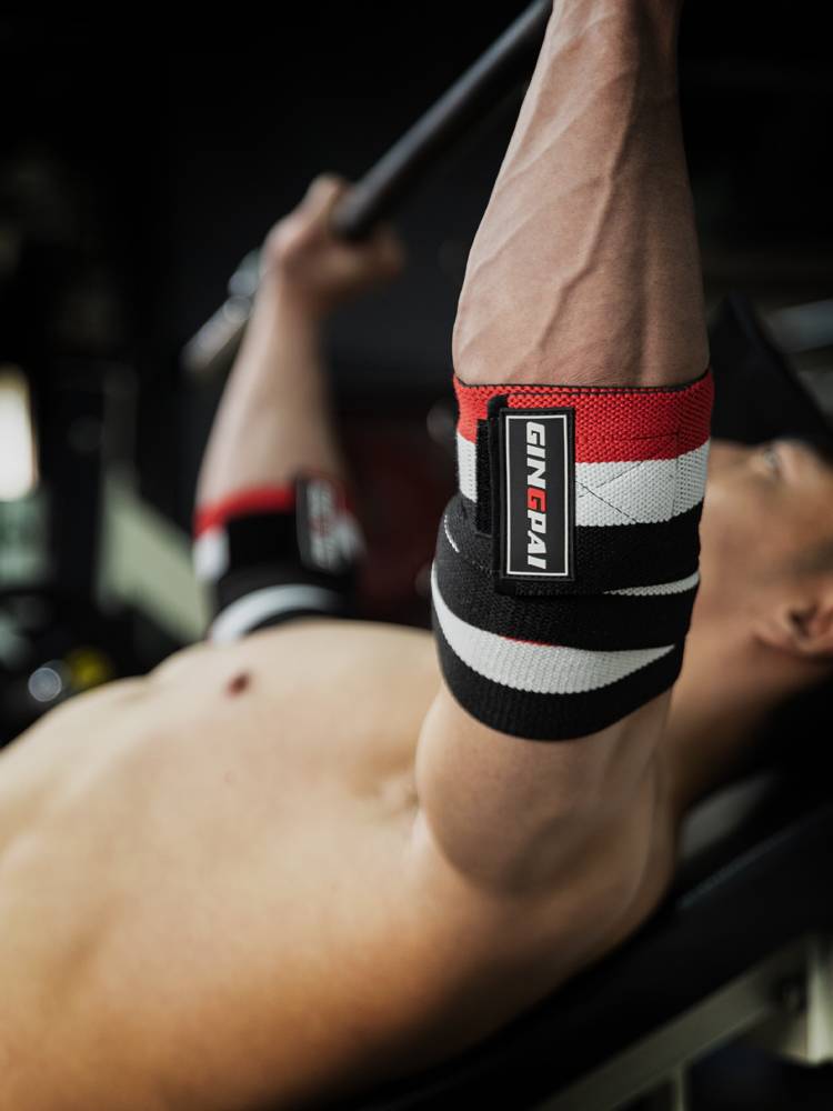 Fitness elbow guards bandage wrist careblasts, bango label straps, squat knee protective weightlifting sports gloves professional